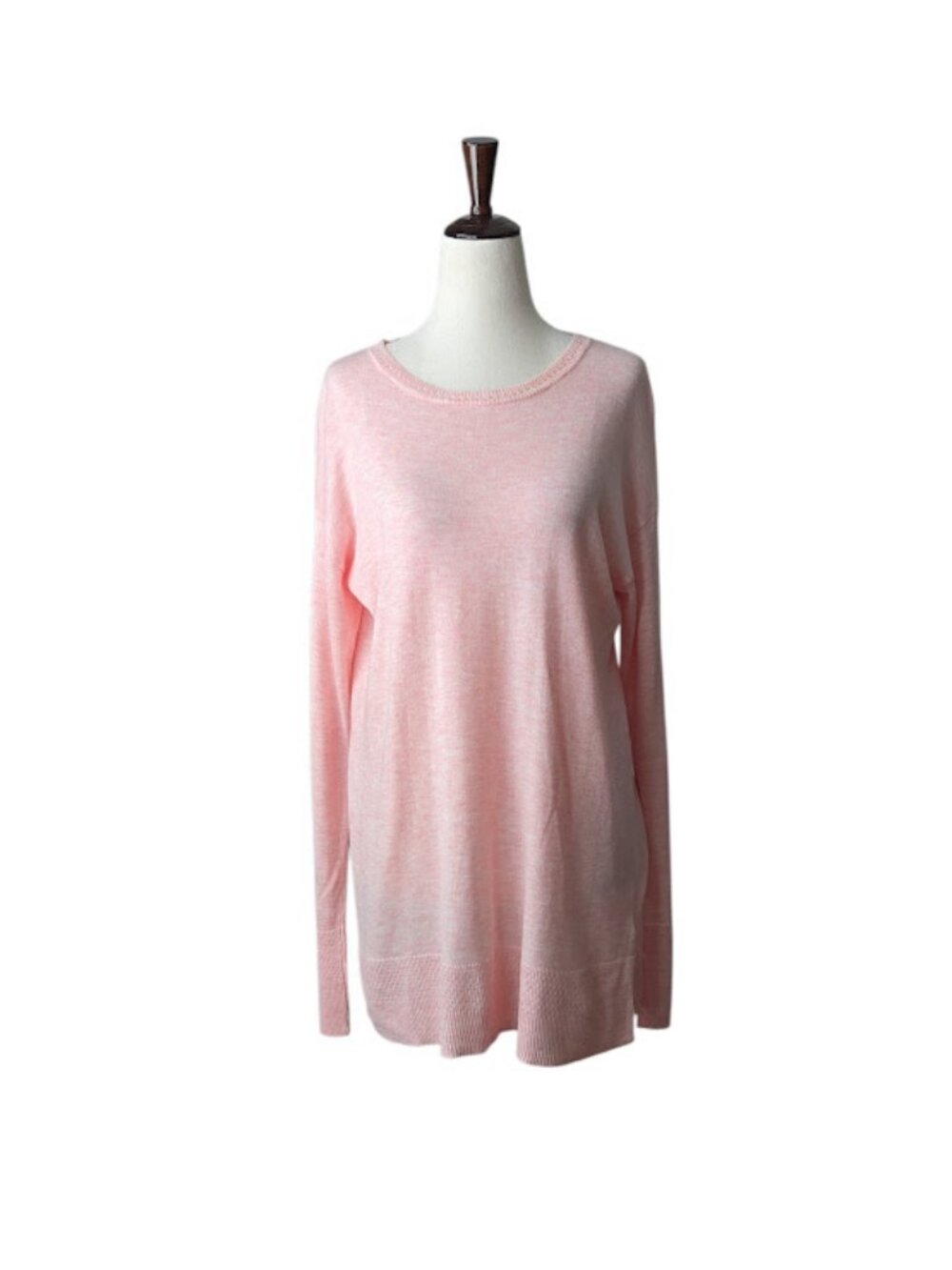 A NEW DAY Blush Pink Ultra Soft Longline Tunic Sweater Women's Medium EUC